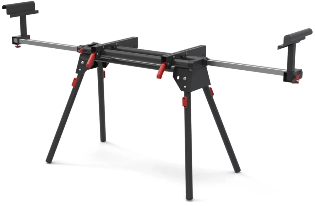 Hyper Tough Hyper Stack Heavy Duty 500 lb Miter Saw Stand Supports 10 Boards 04