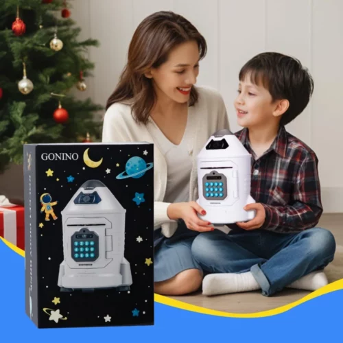 Kids Safe Electronic Piggy Bank for Boys Girls ATM Money Saving Box Toy 2024 with Password Face 06
