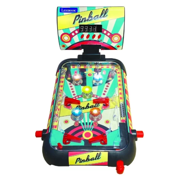 Lexibook Electronic Pinball Table, Action And Reflex Game With LCD Screen, Lights And Sounds For Kids And Family Play