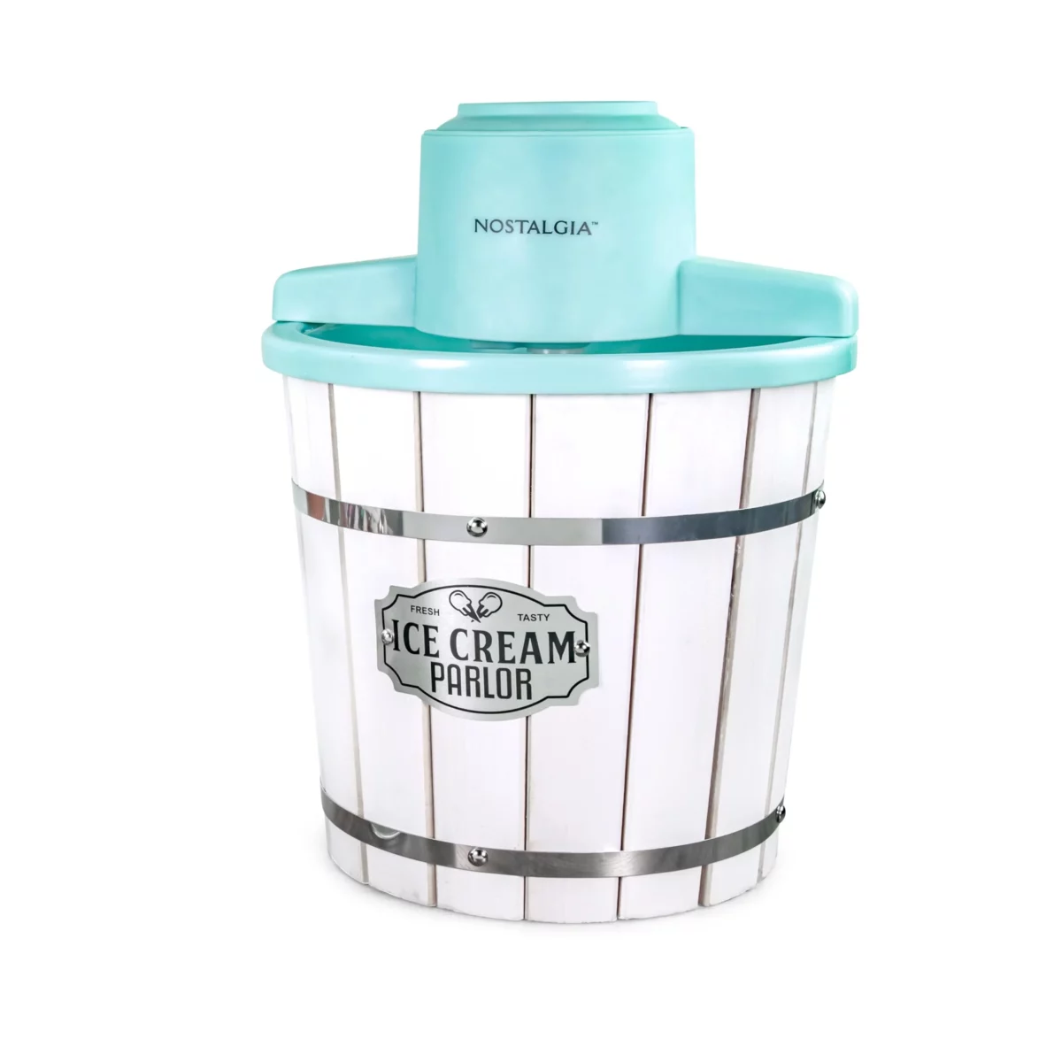 Nostalgia Electric Ice Cream Maker – Parlor Style Old Fashioned Soft Serve Ice Cream Machine Makes 01