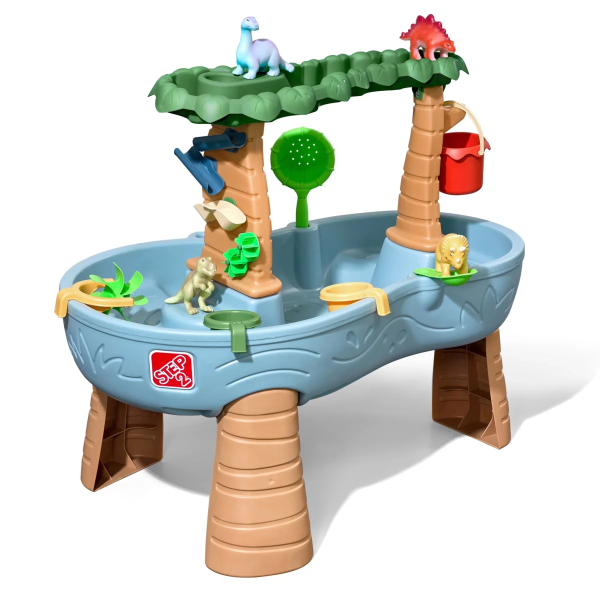 Step2 Dino Showers Multi color Plastic Water Table for Toddlers with 13 Piece Playset 08 scaled