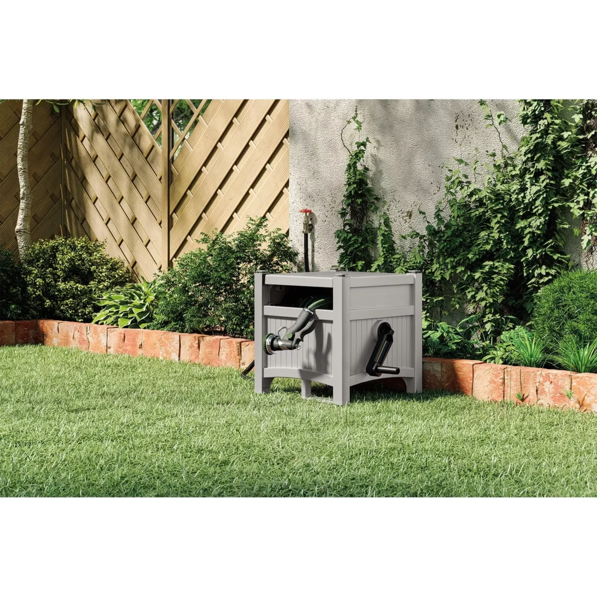 Suncast 100 ft. Hose Hideaway Hose Reel Gray 04