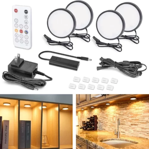 Under Cabinet Lights Black Puck Lights 1