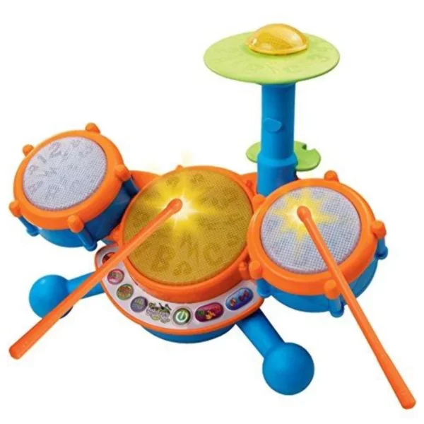 VTECH Baby Drum Set For Toddlers 1-3, Musical Toy Drums, Perfect Birthday Christmas Gift For Boys Girls 6-12-18M