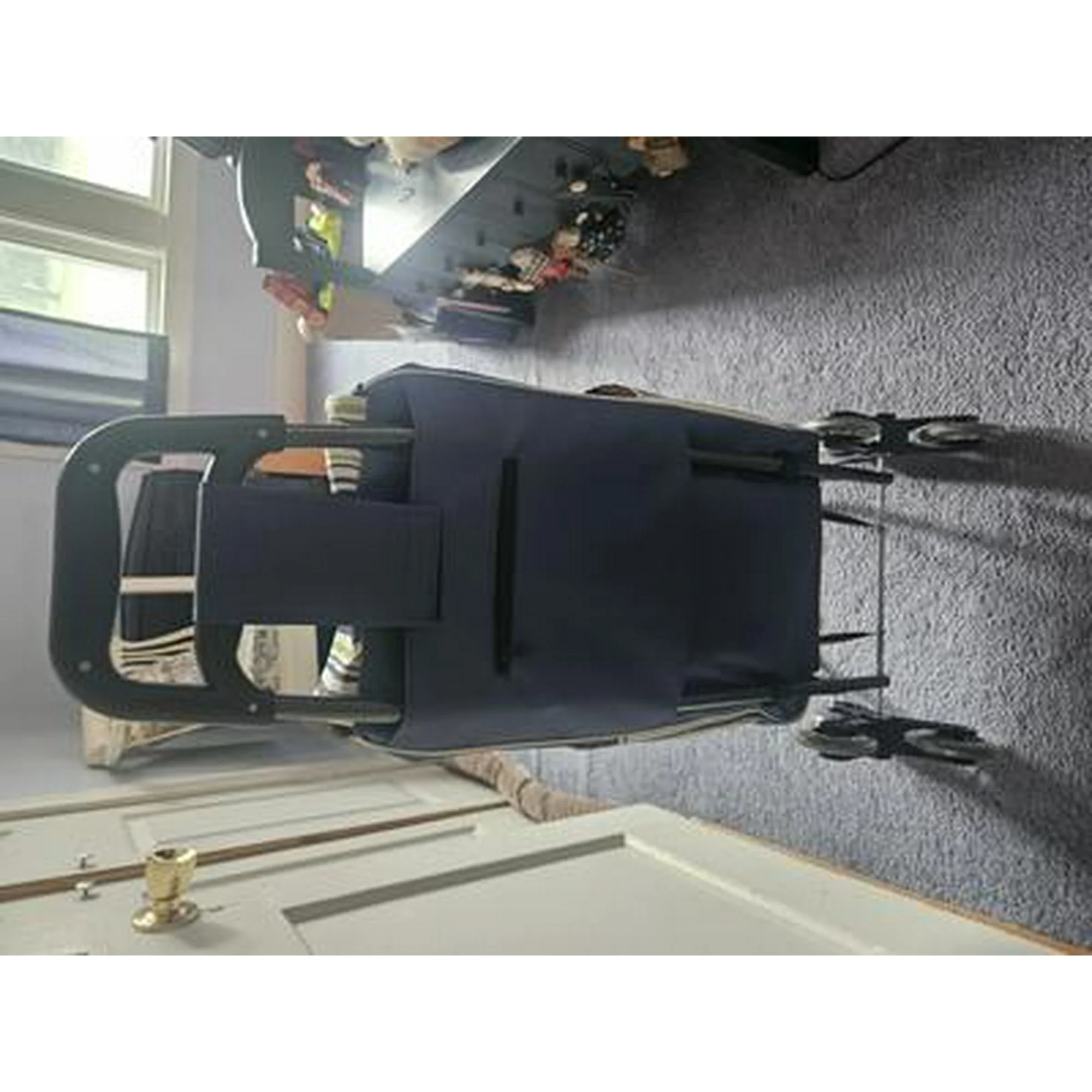 Click to view full screen Folding Shopping Cart Heavy Duty Grocery Cart With Wheels Easy Stair Climbing Large Utility Trolley For Groceries Laundry Pantry Garage photo review