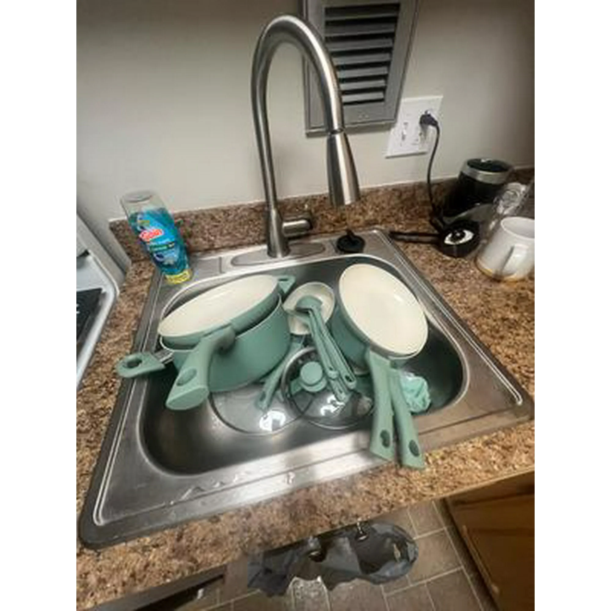 12Pcs Ceramic Nonstick Aluminum Pots And Pans Cookware Set With Frying Pans For Home Kitchen Cooking photo review