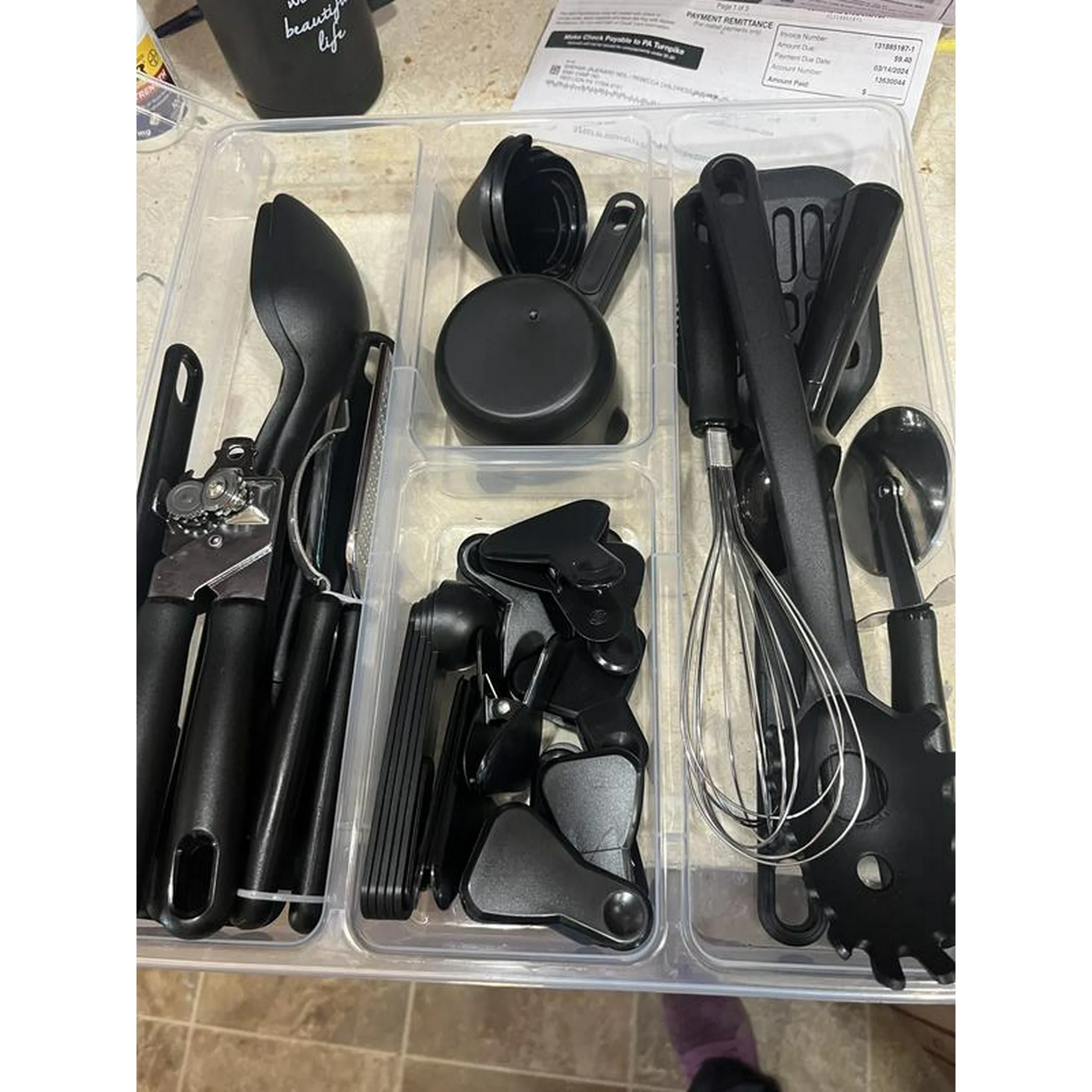 Click to view full screen Kitchen Utensils Set 36Pcs Silicone Cooking Utensil Set With Wooden Handles Heat Resistant Spatula Tools For Nonstick Cookware photo review
