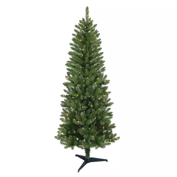 PULEO INTERNATIONAL Pre-Lit 4' Carson Pine Artificial Christmas Tree with 70 Lights