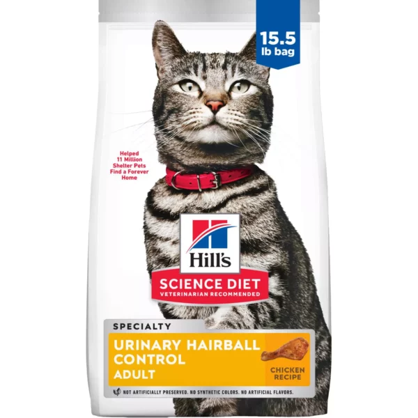 Hil'l-s Urinary Hairball Control Adult Dry Cat Food - Chicken