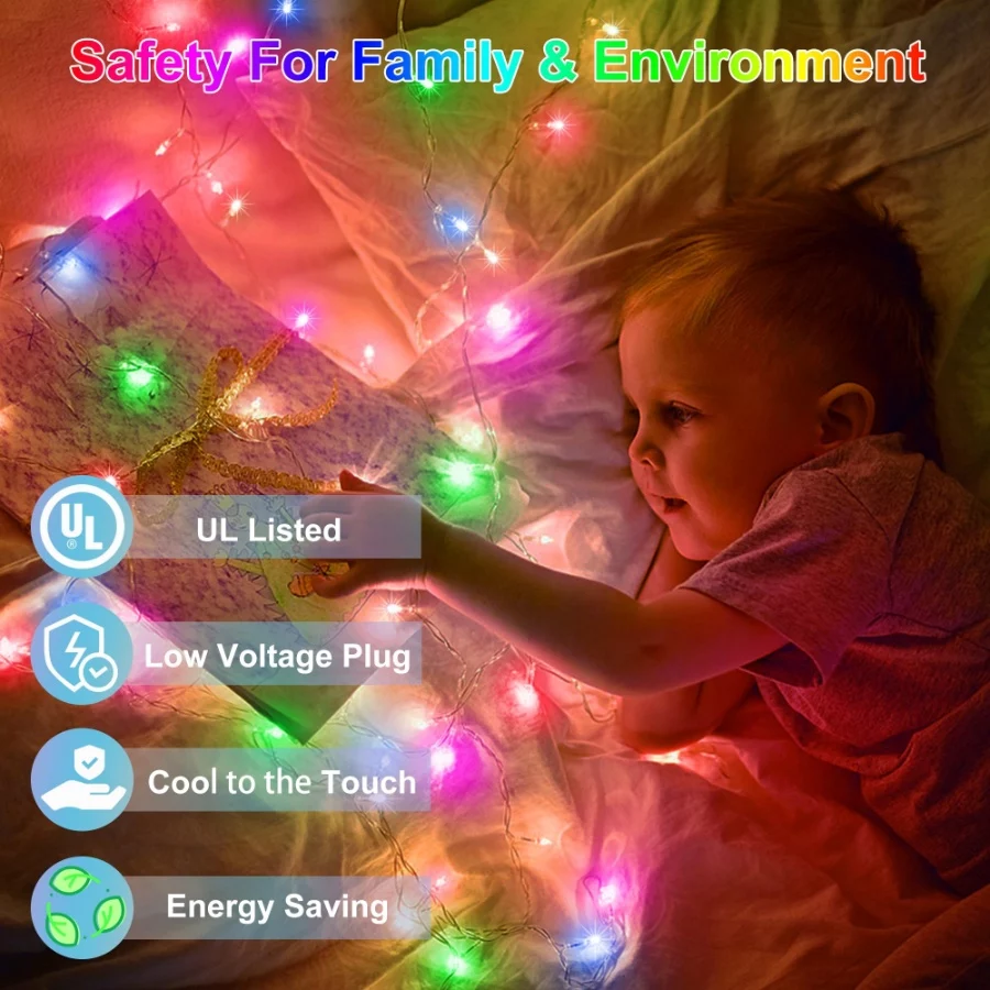 1500LED Christmas Lights Outdoor Use, 470ft 12 Modes Multicolor LED String Lights with Timer Dimmabl - 05 1500LED Christmas Lights Outdoor Use 470ft 12 Modes Multicolor LED String Lights with Timer Dimmabl 05