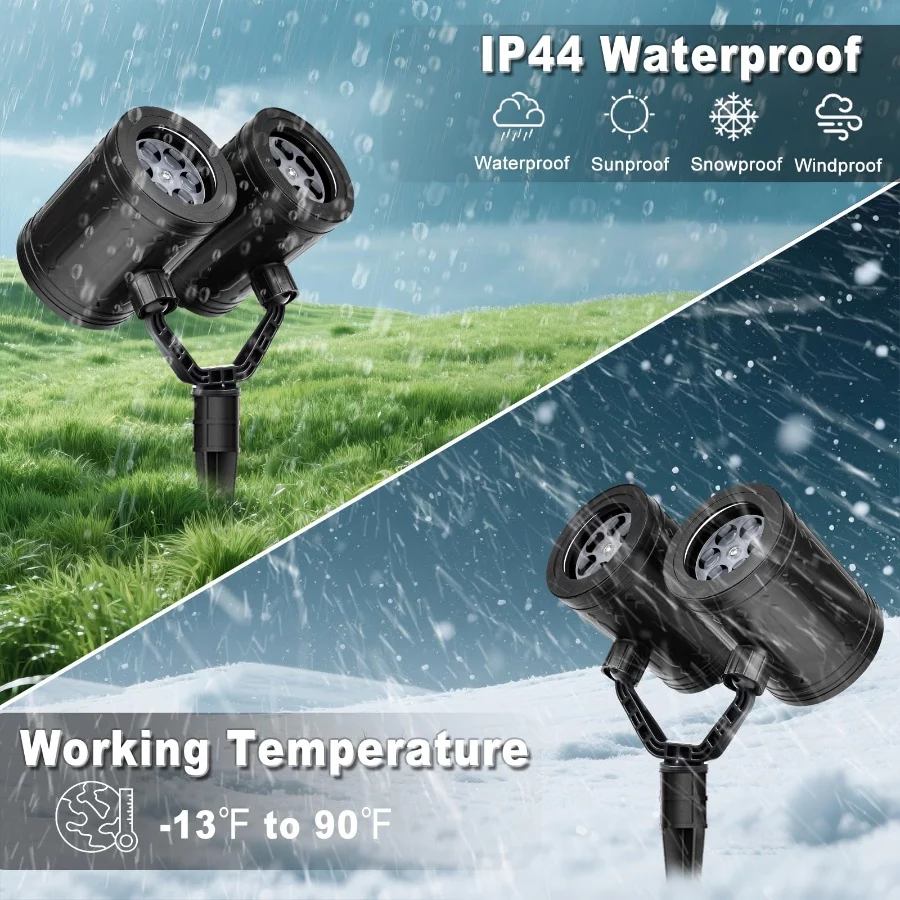 2025 Upgraded Snowflake Christmas Projector Lights Outdoor, Dual Head Snowflake Projector Lights wit - 03 2025 Upgraded Snowflake Christmas Projector Lights Outdoor Dual Head Snowflake Projector Lights wit 03