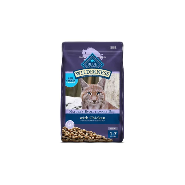B-Buffalo Wilderness Adult Dry Cat Food - Grain Free, Chicken