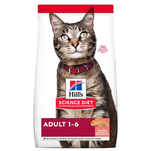 Hil-l's Science Diet Adult Cat Food - Salmon & Brown Rice