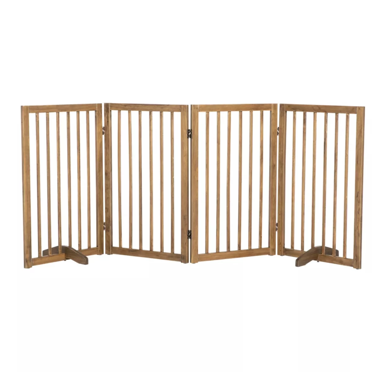 4 Panel Foldable Pet Gate – Freestanding Adjustable Dog Barrier for Indoor Use 1