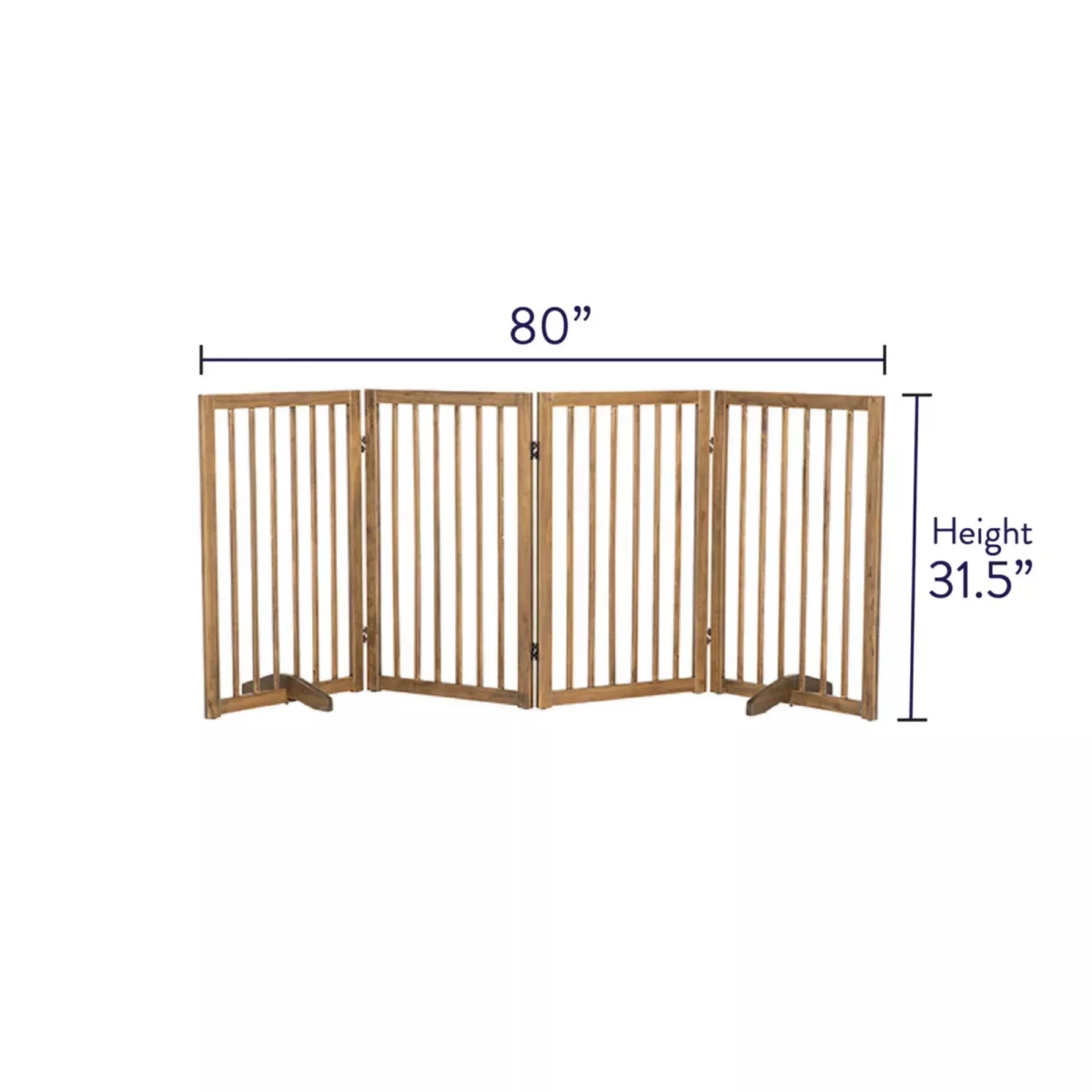 4 Panel Foldable Pet Gate – Freestanding Adjustable Dog Barrier for Indoor Use 2