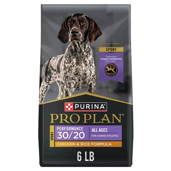 Purina Pro Plan Sport Performance 3020 All Life Stages Dry Dog Food - Chicken and Rice, High-Protein 6 Lb