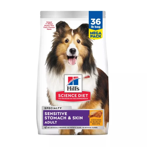 36 Lb Hill's Science Diet Sensitive Stomach and Skin Adult Dry Dog Food - Chicken and Barley