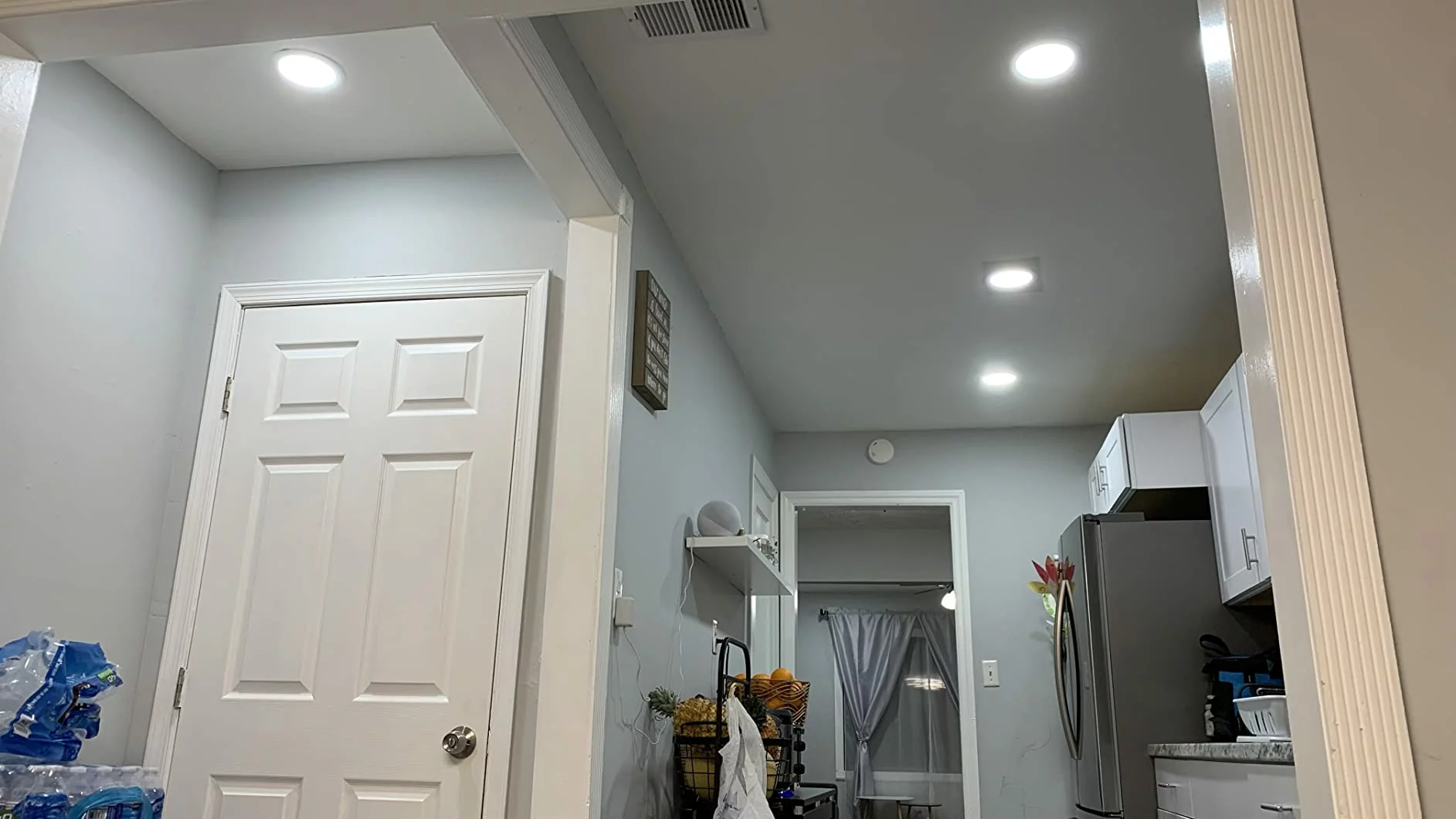 Click to view full screen Amico 20 Pack 6 Inch LED Recessed Downlight Ultra-Thin 5CCT Dimmable 1050LM Ceiling Light With Junction Box 12W Eqv photo review