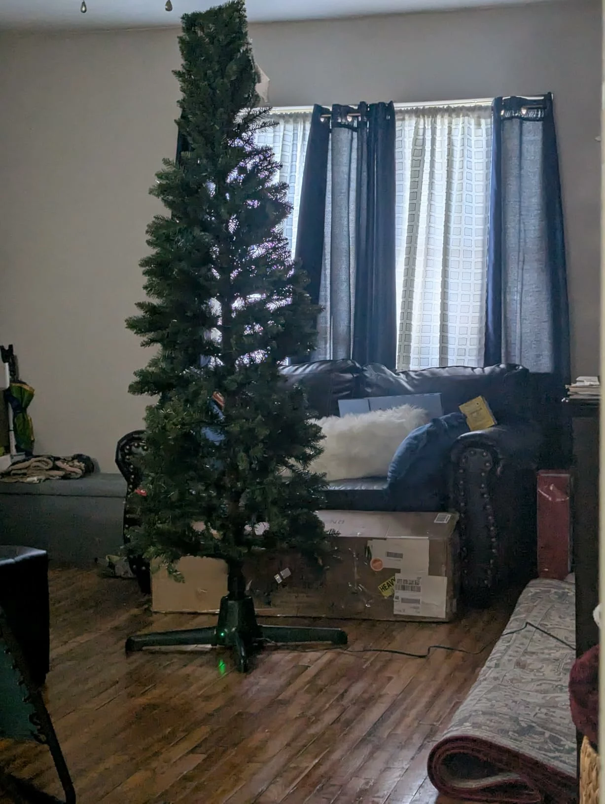 PULEO INTERNATIONAL Pre-Lit 4' Carson Pine Artificial Christmas Tree with 70 Lights photo review