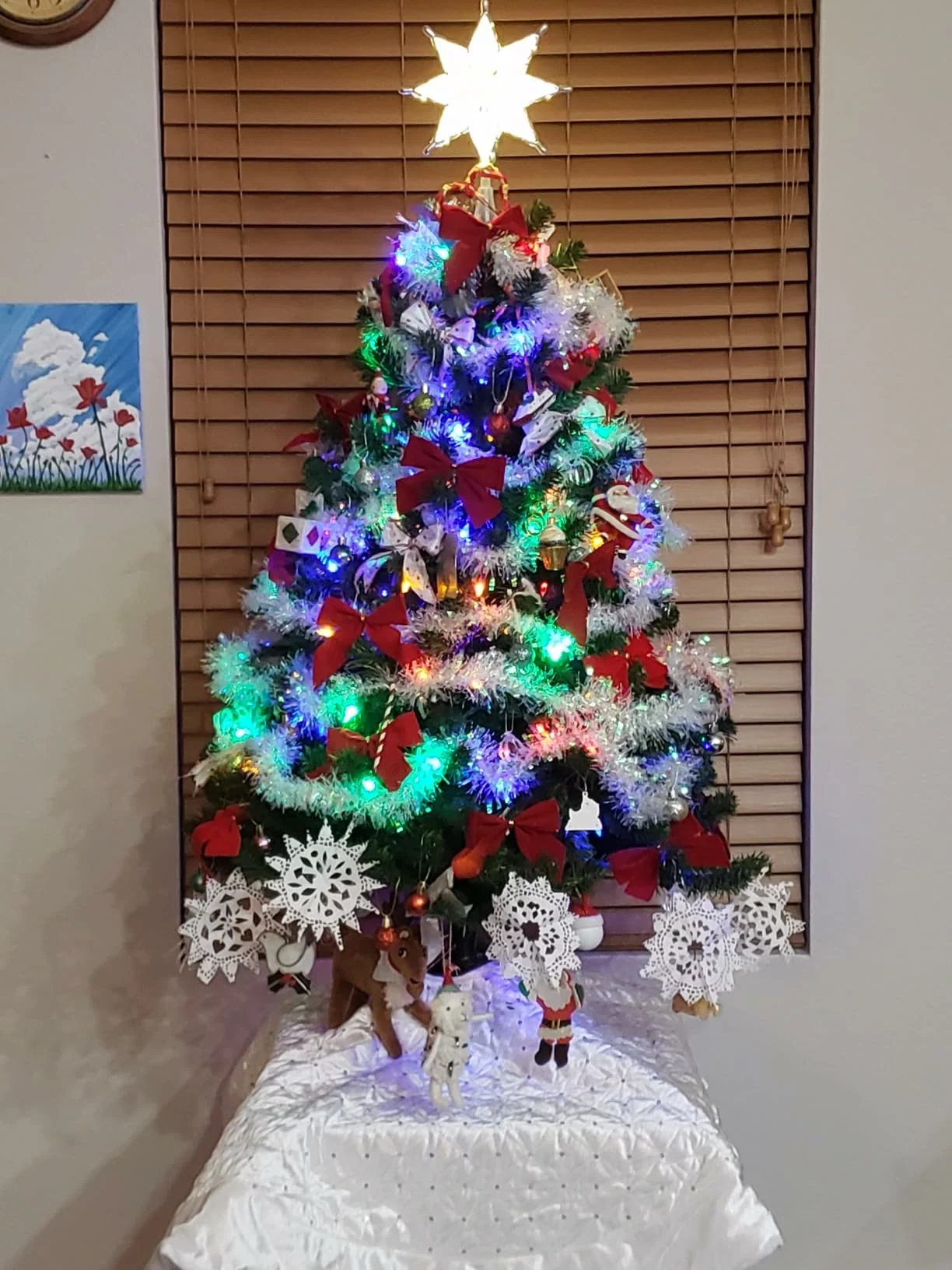 Nearly Natural 4-ft Northern Rocky Spruce Artificial Christmas Tree – Realistic, Space-Saving Design photo review