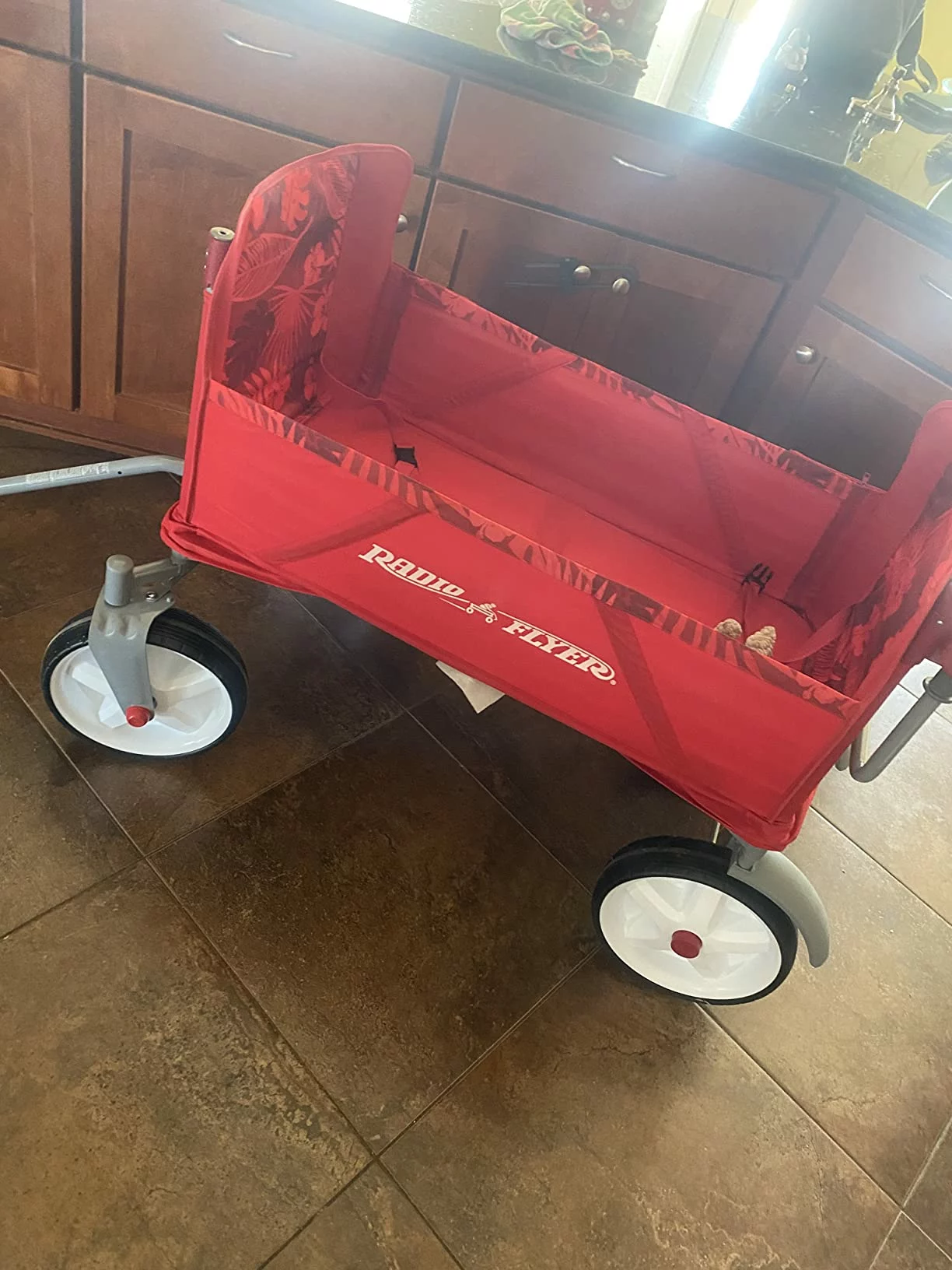 Click to view full screen Beach Wagon with Big Wheels for Sand – Folding Stroller Wagon for Kids, Easy Rolling Cart for Beach & Boardwalk or Kids Ages 1.5 + Years photo review