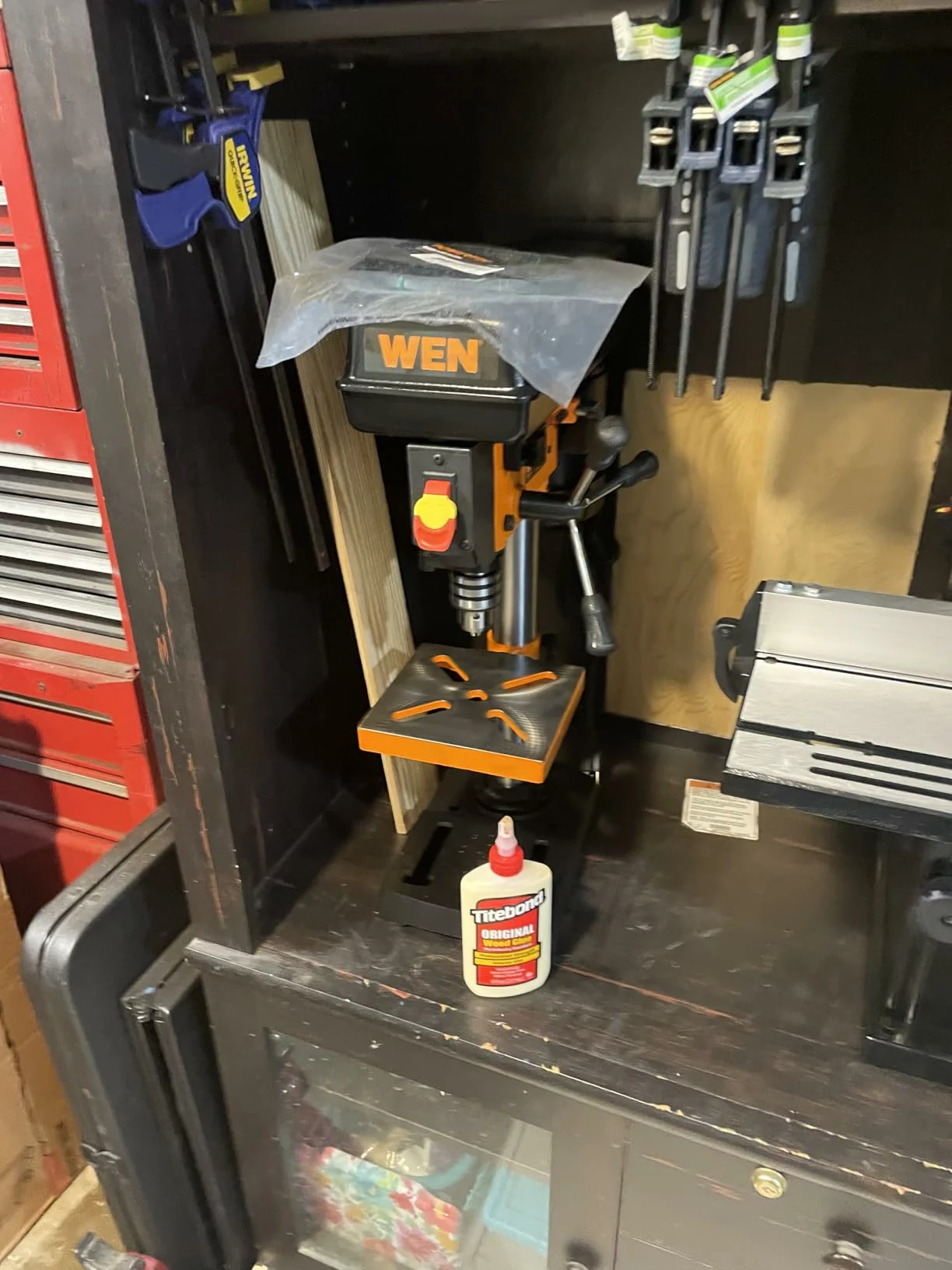 Click to view full screen WEN 2.3-Amp 8-Inch 5-Speed Drill Press (4206T) – Heavy-Duty Cast Iron Benchtop Design for Accurate, Stable Drilling photo review
