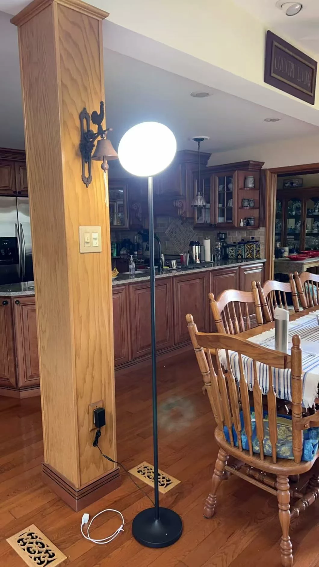 Keepsmile Smart LED Floor Lamp 36W 2600LM, Double-Sided RGB Dimmable Tall Lamp with APP & Remote for Living Room photo review