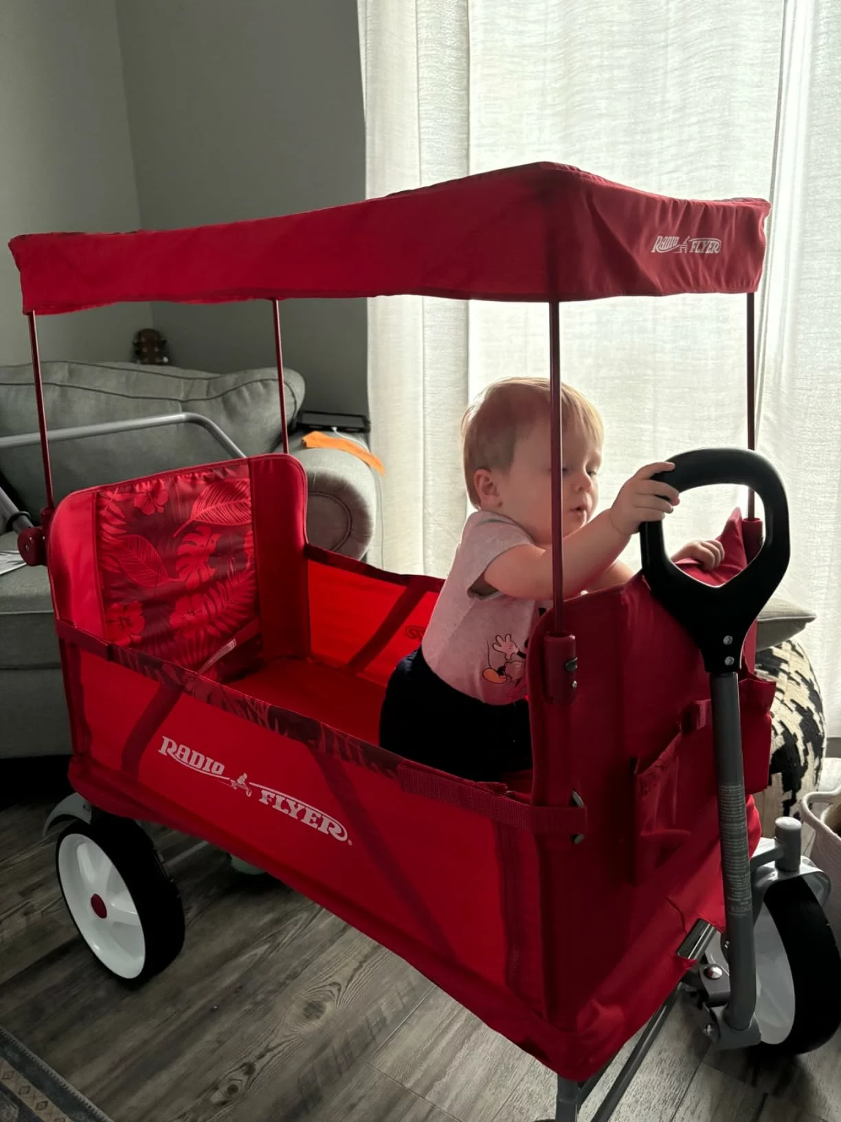 Click to view full screen Beach Wagon with Big Wheels for Sand – Folding Stroller Wagon for Kids, Easy Rolling Cart for Beach & Boardwalk or Kids Ages 1.5 + Years photo review