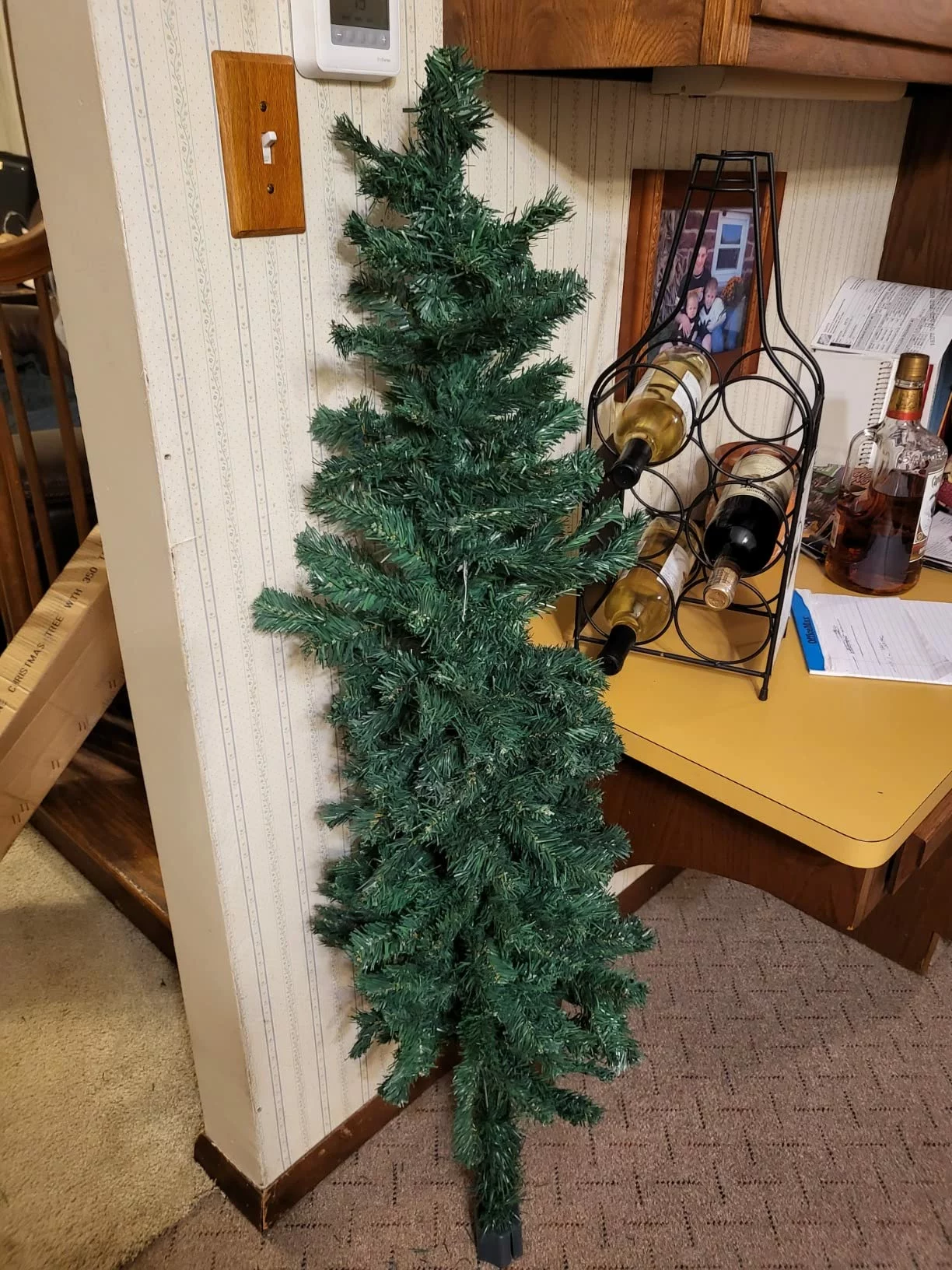Click to view full screen Nearly Natural 4-ft. Northern Tip Pine Pre-Lit Artificial Christmas Tree – 100 Clear LED Lights, 250 Tips, Indoor Use photo review