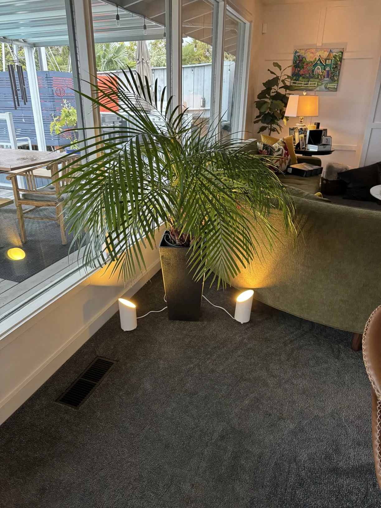 2 Pack Smart Floor Can Light 5W RGBW Color Changing Uplighting Indoor Uplights 2700K-6500k photo review