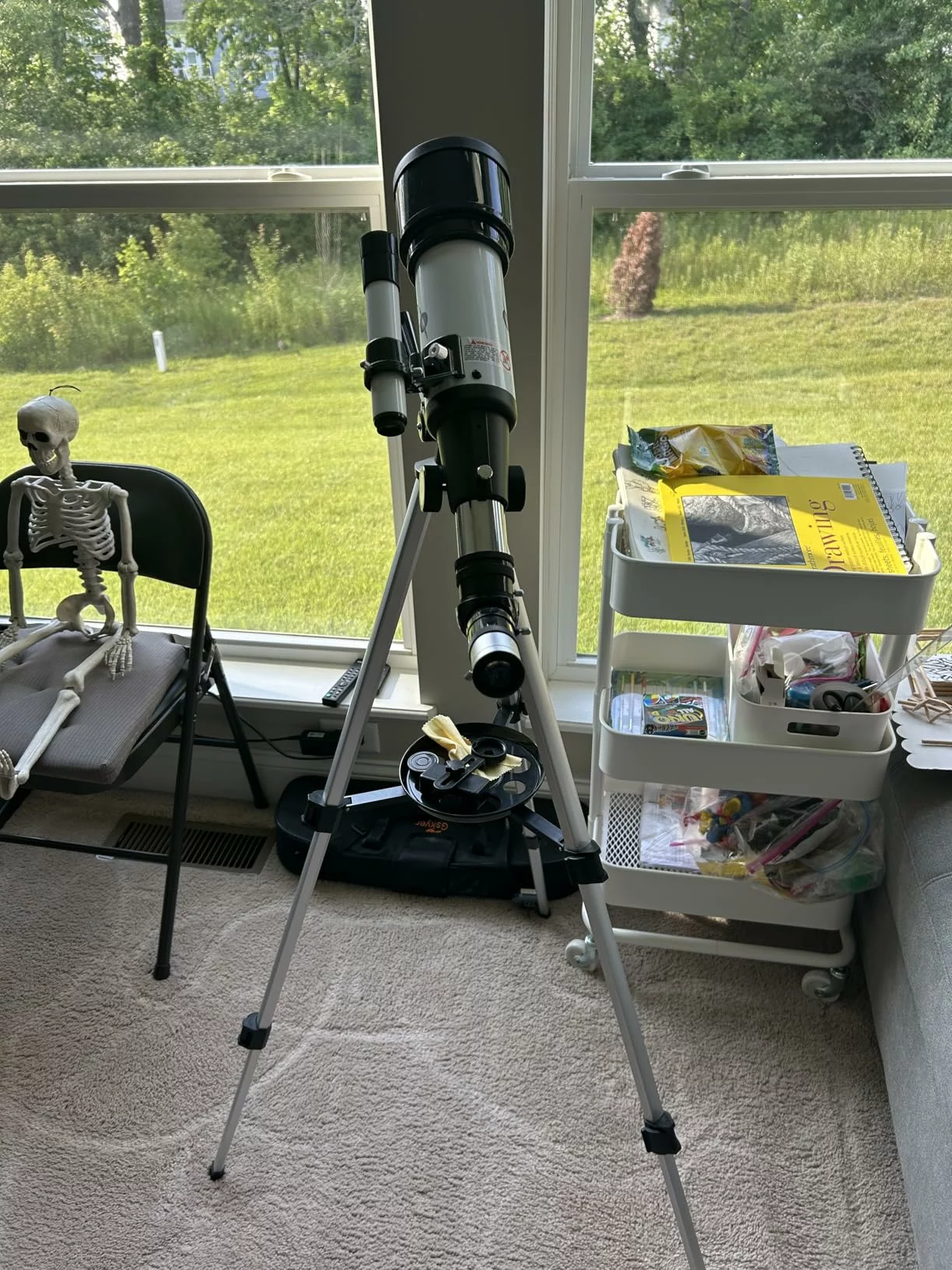 Click to view full screen Gskyer Refracting Telescope 70mm 400mm, Portable AZ Mount Travel Telescope For Beginners With Phone Adapter & Bag photo review
