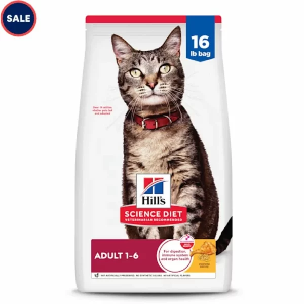 Adult Dry Cat Food – Chicken Recipe, High-Protein Formula for Energy and Healthy Digestion
