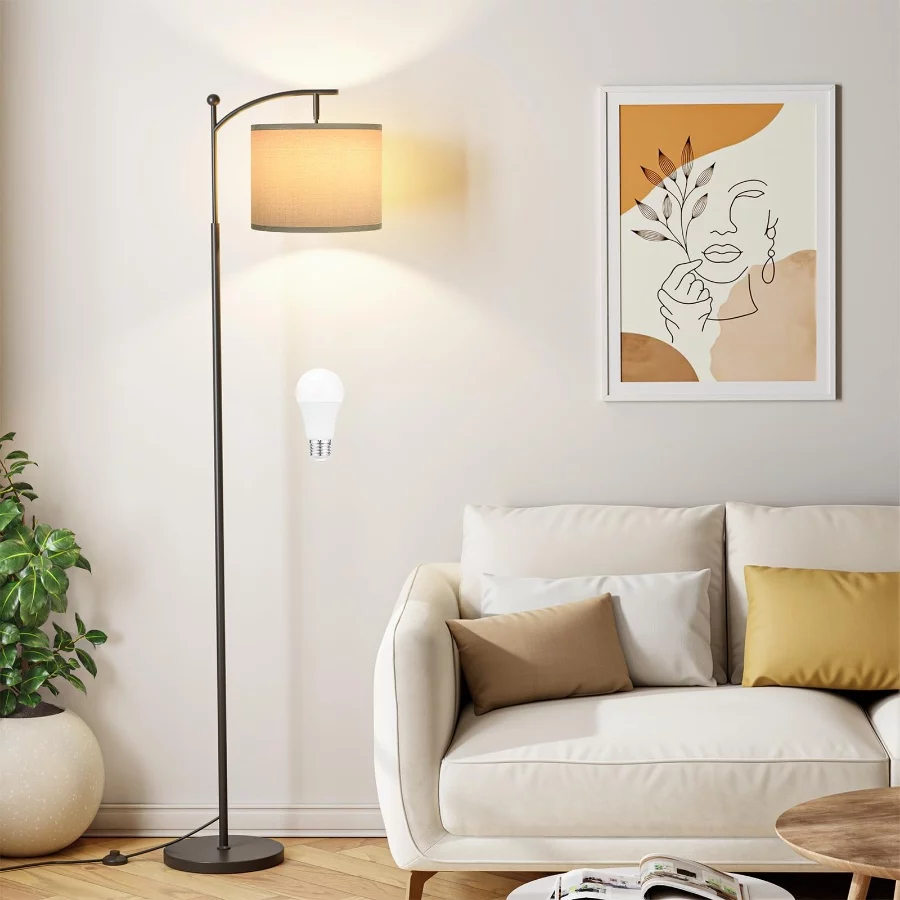Ambimall Floor Lamps with Smart Light Bulb, RGB + Color Temperatures Bright Dimmable Smart Floor lam - 02 Ambimall Floor Lamps with Smart Light Bulb RGB Color Temperatures Bright Dimmable Smart Floor lam 02