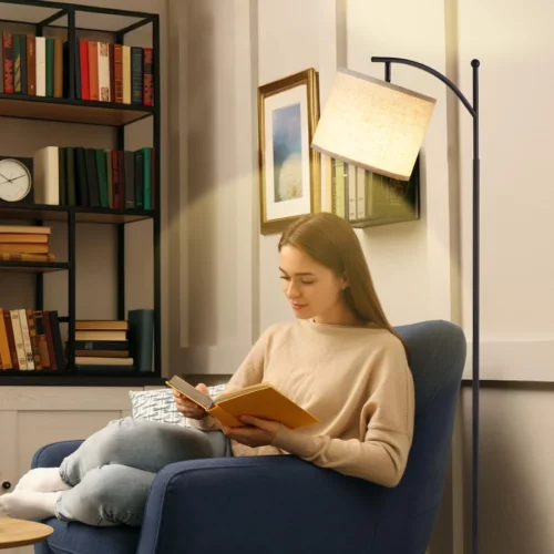 Ambimall Floor Lamps with Smart Light Bulb RGB Color Temperatures Bright Dimmable Smart Floor lam 07