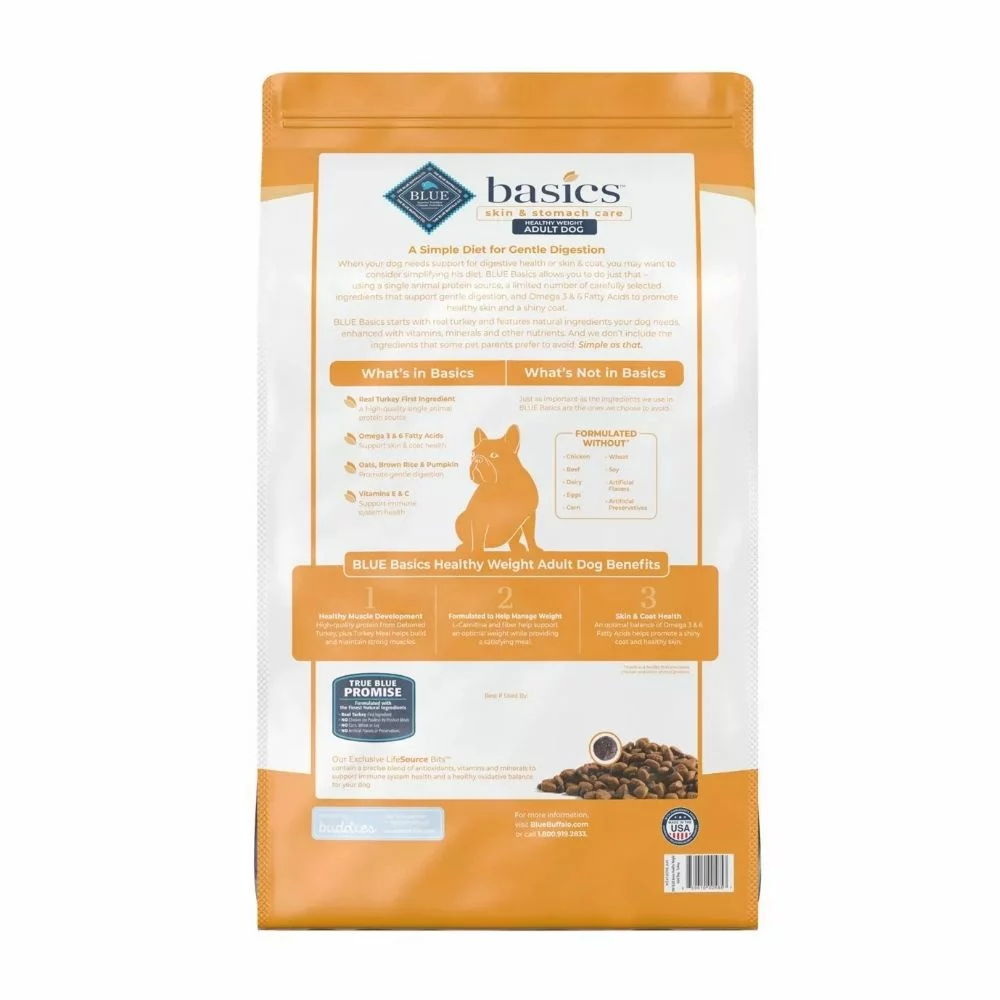 Basics Healthy Weight Adult Dry Dog Food – Turkey and Potato Recipe for Skin and Stomach Care and Gentle 1212Digestion1222 (2) Basics Healthy Weight Adult Dry Dog Food – Turkey and Potato Recipe for Skin and Stomach Care and Gentle 1212Digestion1222 2