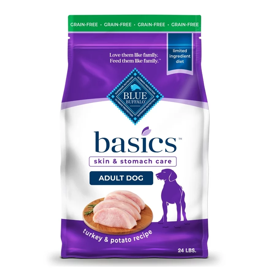 Basics Skin and Stomach Care Adult Dry Dog Food – Grain Free Turkey and Potato Recipe for GentleDigestion1222 (2) Basics Skin and Stomach Care Adult Dry Dog Food – Grain Free Turkey and Potato Recipe for GentleDigestion1222 2