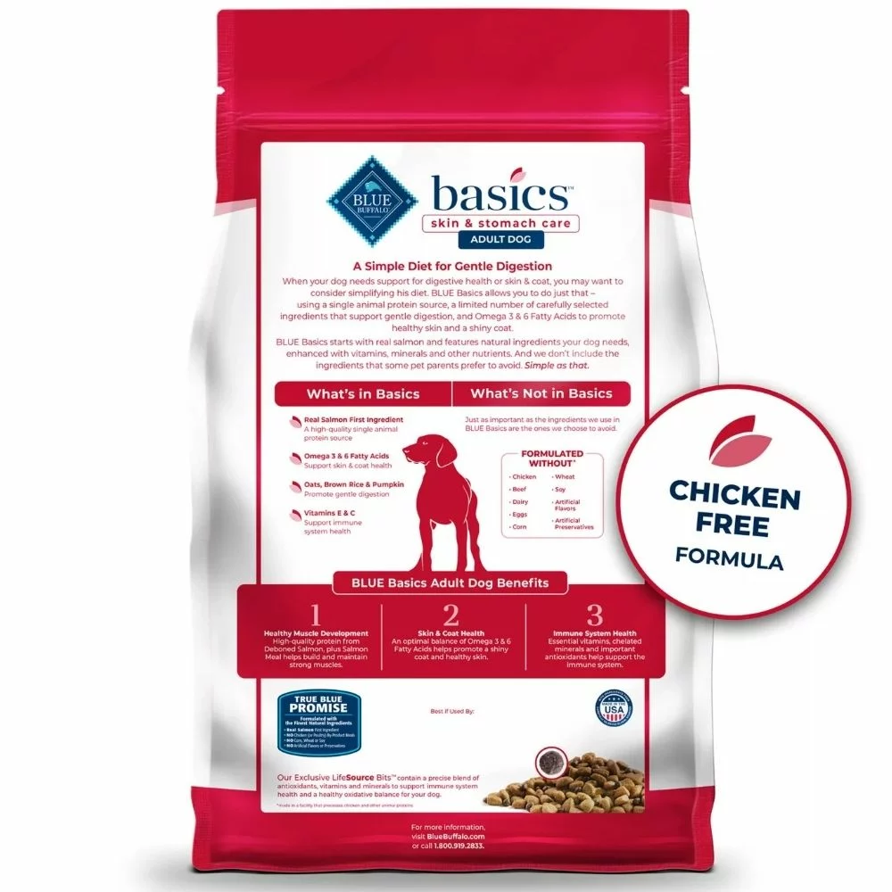 Basics Skin and Stomach Care Adult Dry Dog Food – Salmon and Potato Recipe for Gentle Digestion and Healthy Coat (2) Basics Skin and Stomach Care Adult Dry Dog Food – Salmon and Potato Recipe for Gentle Digestion and Healthy Coat 2