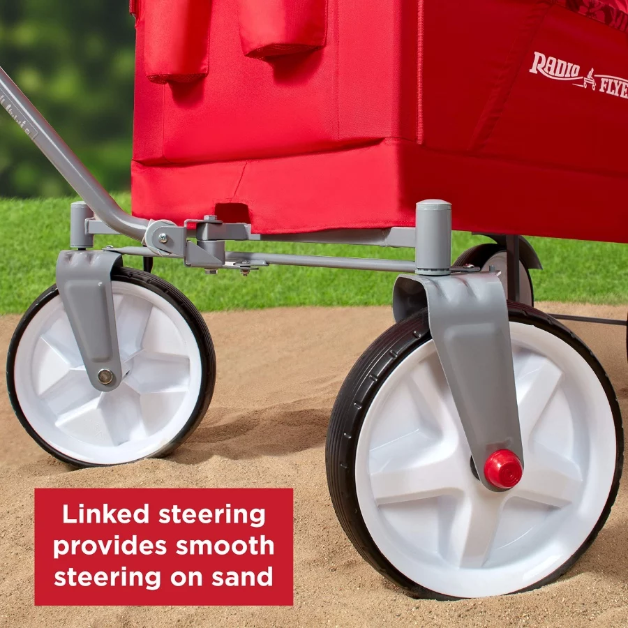 Beach Wagon with Big Wheels for Sand, Rolling Cart, Baby Stroller, Folding Cart, Radio Flyer Beach & - 02 Beach Wagon with Big Wheels for Sand Rolling Cart Baby Stroller Folding Cart Radio Flyer Beach 02