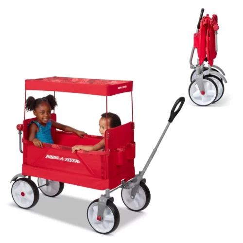 Beach Wagon with Big Wheels for Sand Rolling Cart Baby Stroller Folding Cart Radio Flyer Beach 07