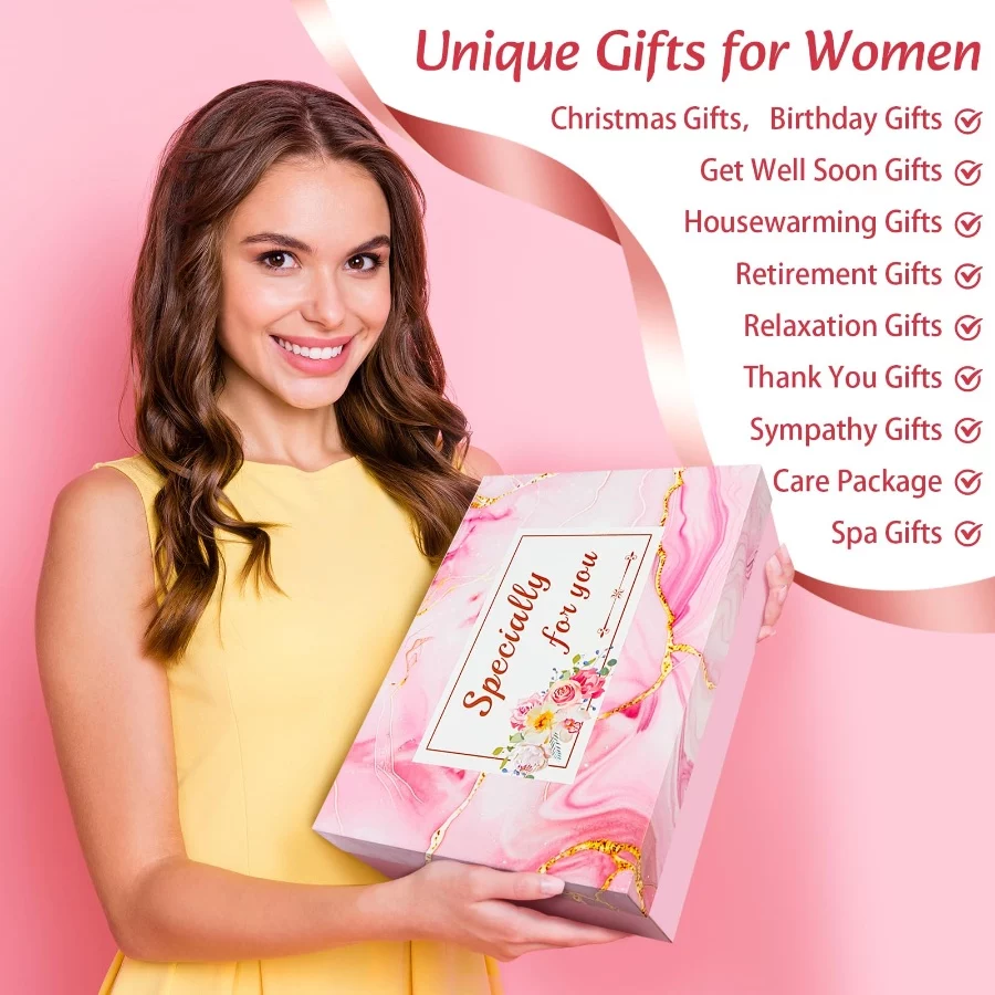 Birthday Gifts for Women, 13pc Valentine Gift Basket for Women Birthday Unique, Spa Basket Care Pack - 06 Birthday Gifts for Women 13pc Valentine Gift Basket for Women Birthday Unique Spa Basket Care Pack 06