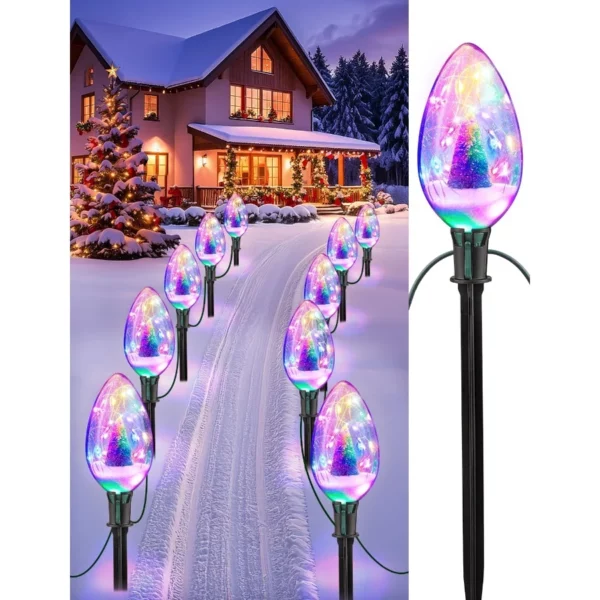2025 Upgraded 3D Dynamic Christmas Projector Lights Outdoor Indoor Waterproof LED with 12 HD Effects Remote for Wall Garden Holiday Decor