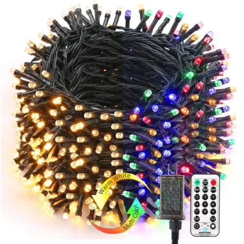 BrizLabs Color Changing Christmas Lights 262ft 800 LED Christmas String Lights with 11 Modes Warm 08