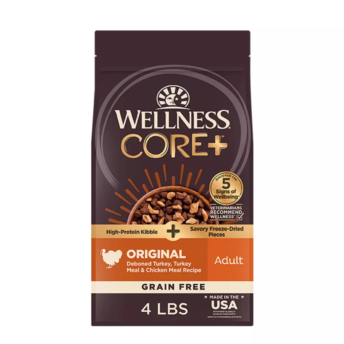 CORE Adult Dry Dog Food with Freeze Dried Pieces – Grain Free Turkey Recipe 1