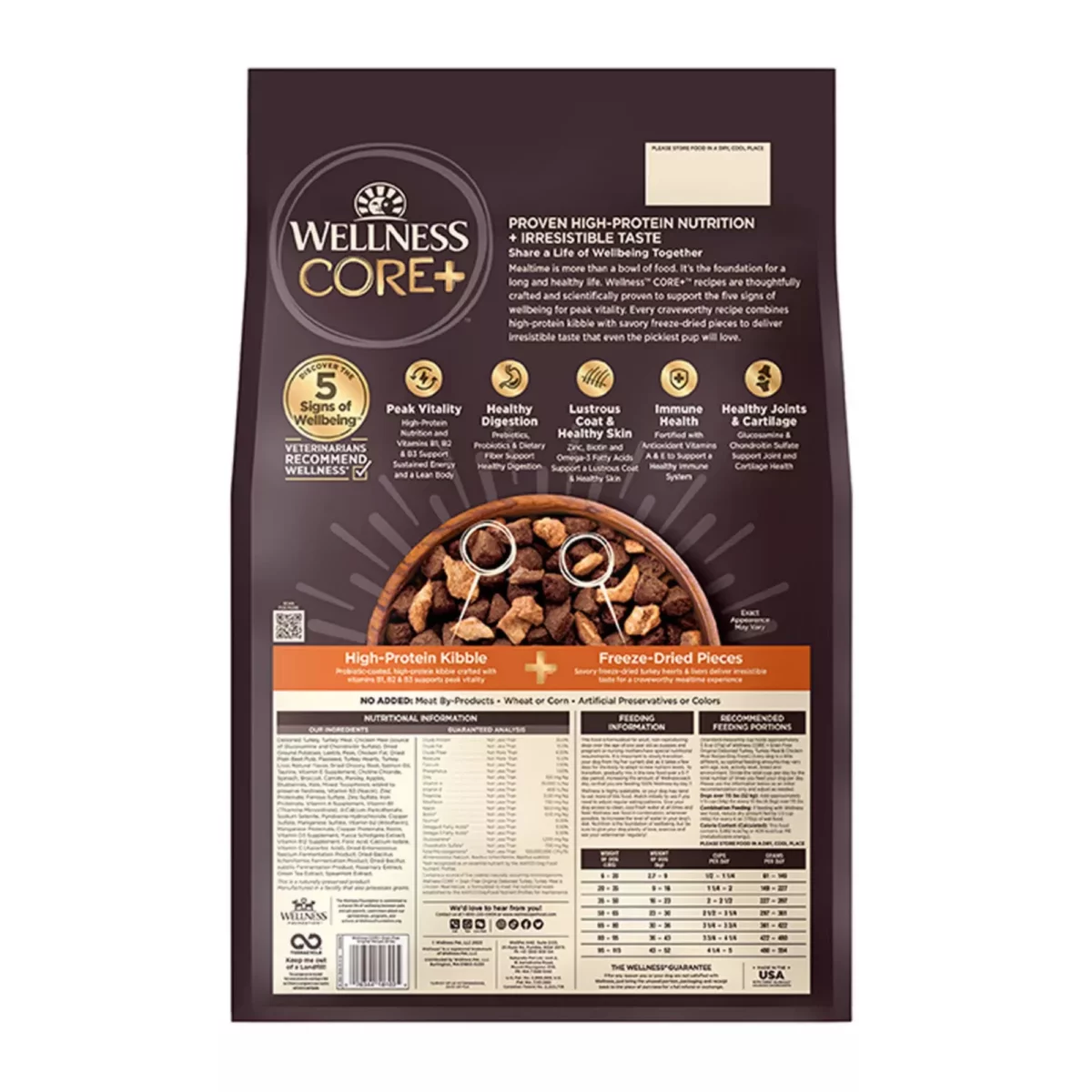 CORE Adult Dry Dog Food with Freeze Dried Pieces – Grain Free Turkey Recipe 4