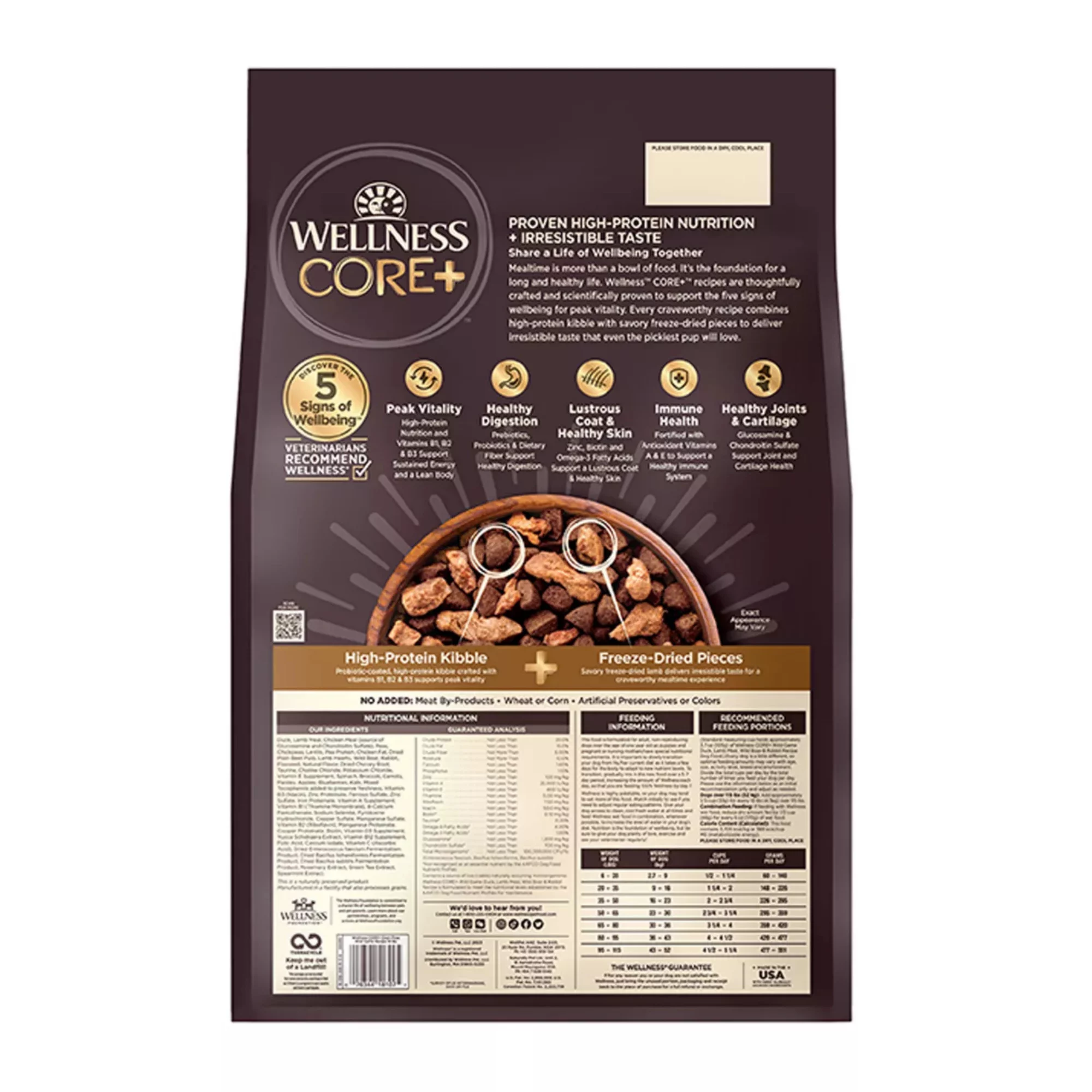 CORE+ Adult Dry Dog Food with Freeze-Dried Pieces – Grain-Free Wild Game Recipe (4) CORE Adult Dry Dog Food with Freeze Dried Pieces – Grain Free Wild Game Recipe 4