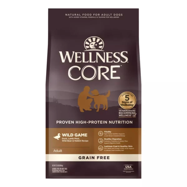 CORE Adult Dry Dog Food – Natural Grain-Free Wild Game Formula
