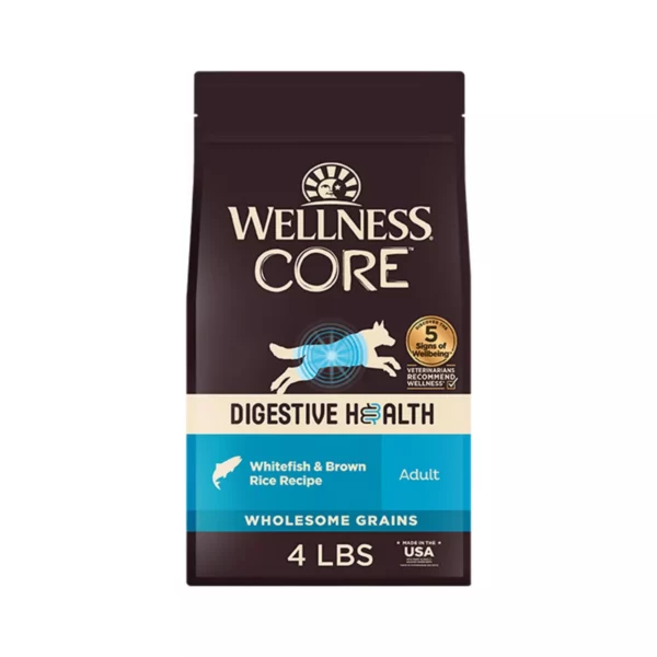 CORE Digestive Health Adult Dry Dog Food – With-Grain Whitefish & Brown Rice