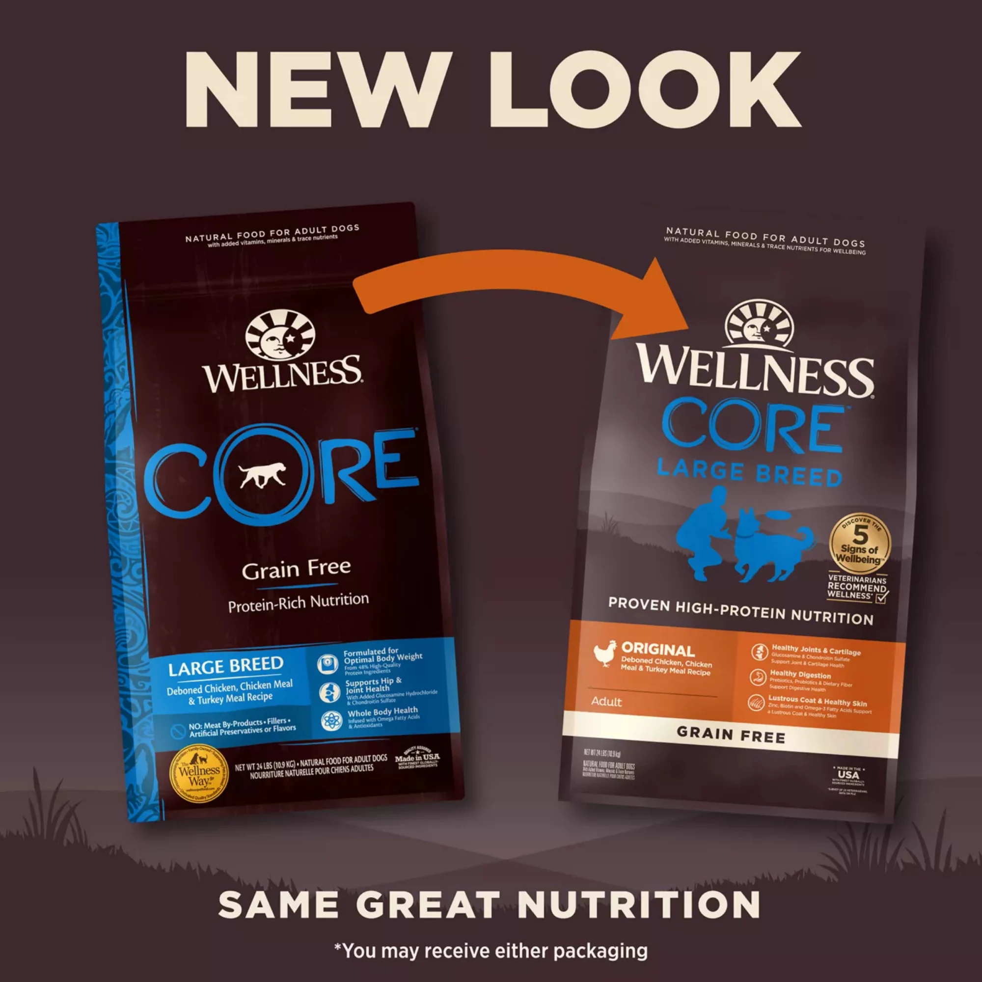 CORE Large Breed Adult Dry Dog Food – Natural Grain-Free Formula (3) CORE Large Breed Adult Dry Dog Food – Natural Grain Free Formula 3
