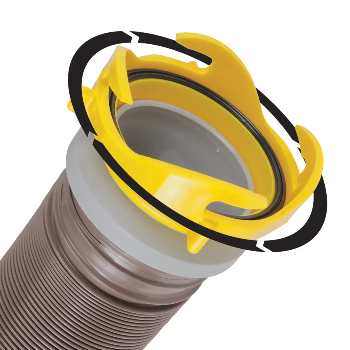 Camco RhinoFLEX 20 Ft Heavy Duty Rv Camper Swivel Sewer Dump Hose Kit Trailer Waste Pipe Tank Features Fitting Removable Rotating Fittings 6 scaled