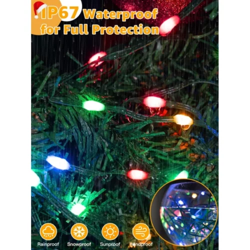 Christmas Lights 1200 LED 394 FT Waterproof Outdoor String Lights with 8 Modes Fairy Lights for Ho 05